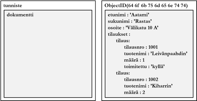 Figure: Document data model.