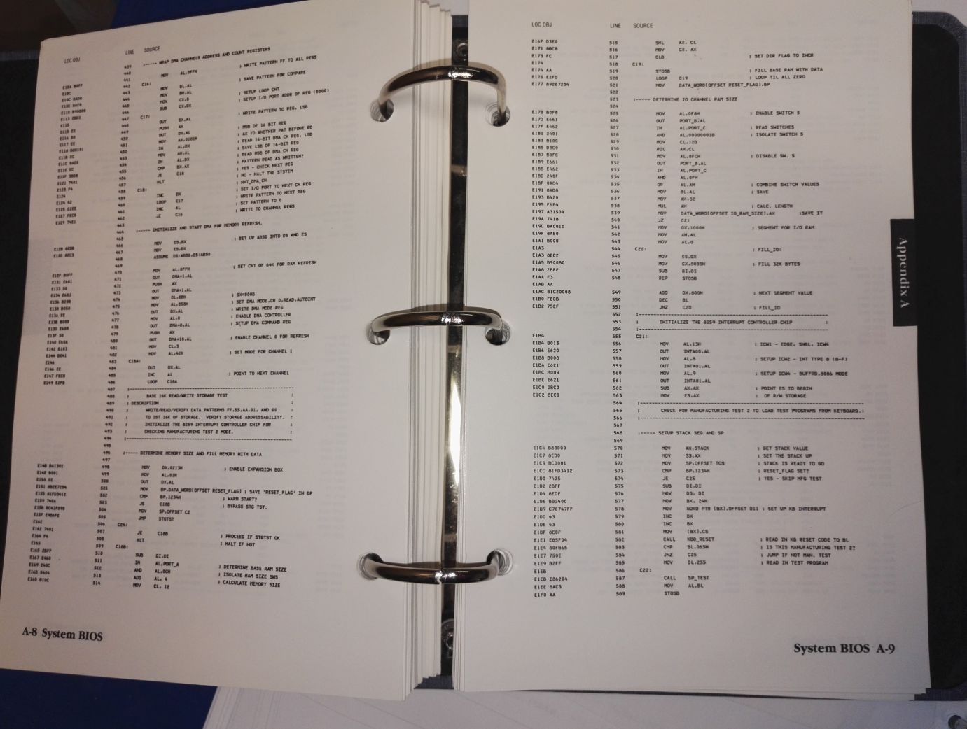 Sisälsi mm BIOS-listauksen