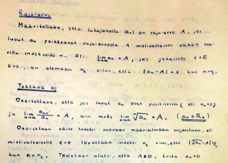 Analyysi 1/2 harjoitustyö, 2.10.1981