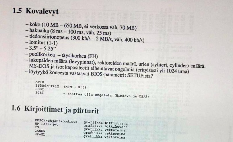 Tietotekniikkaa opettajille kevät 1991