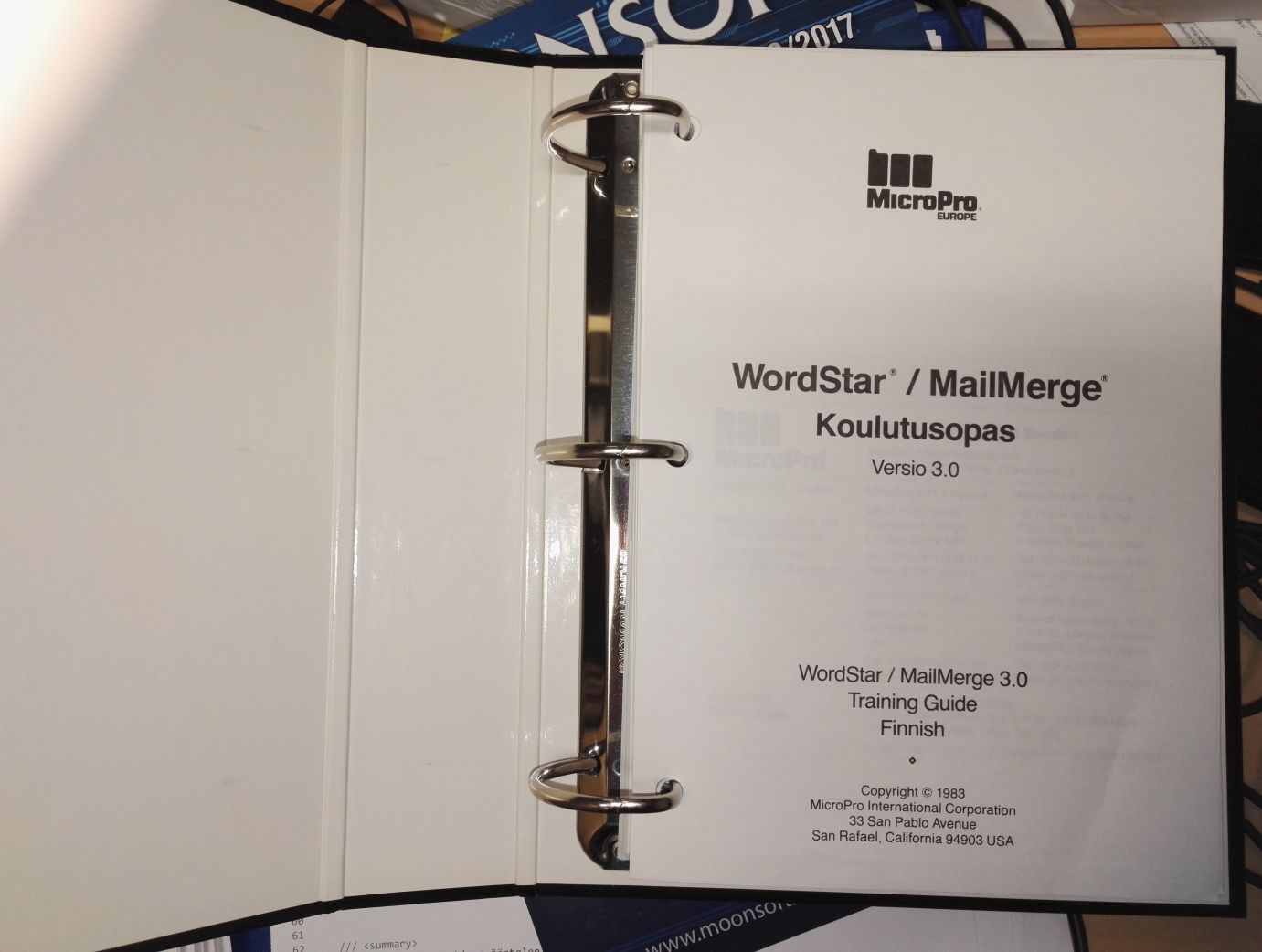 WordStar manuaali