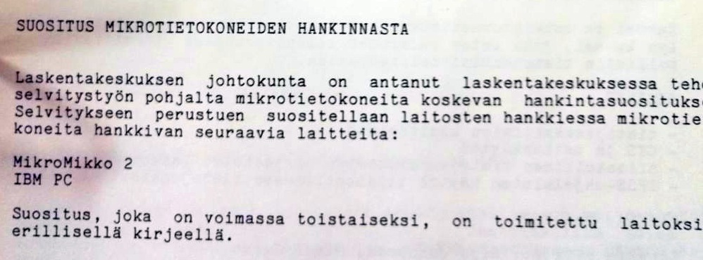 Laskentakeskuksen tiedote 6/1984 9.7.1984