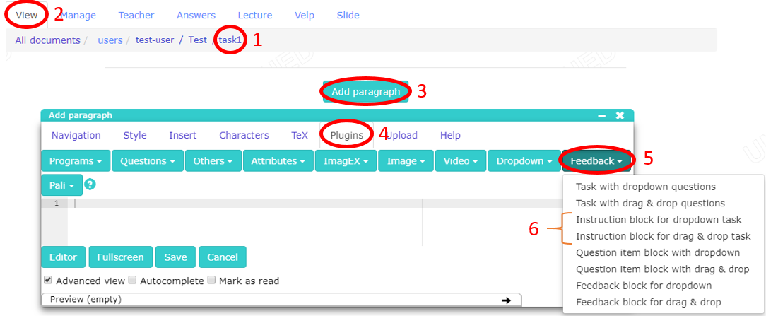Figure 3.3 Creating an instruction template.
