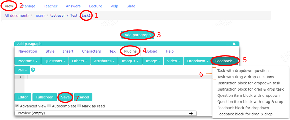 Figure 3.2 Creating a whole task using a template.