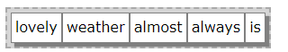 Figure 4: The result is a shuffled sentence that can be reordered.